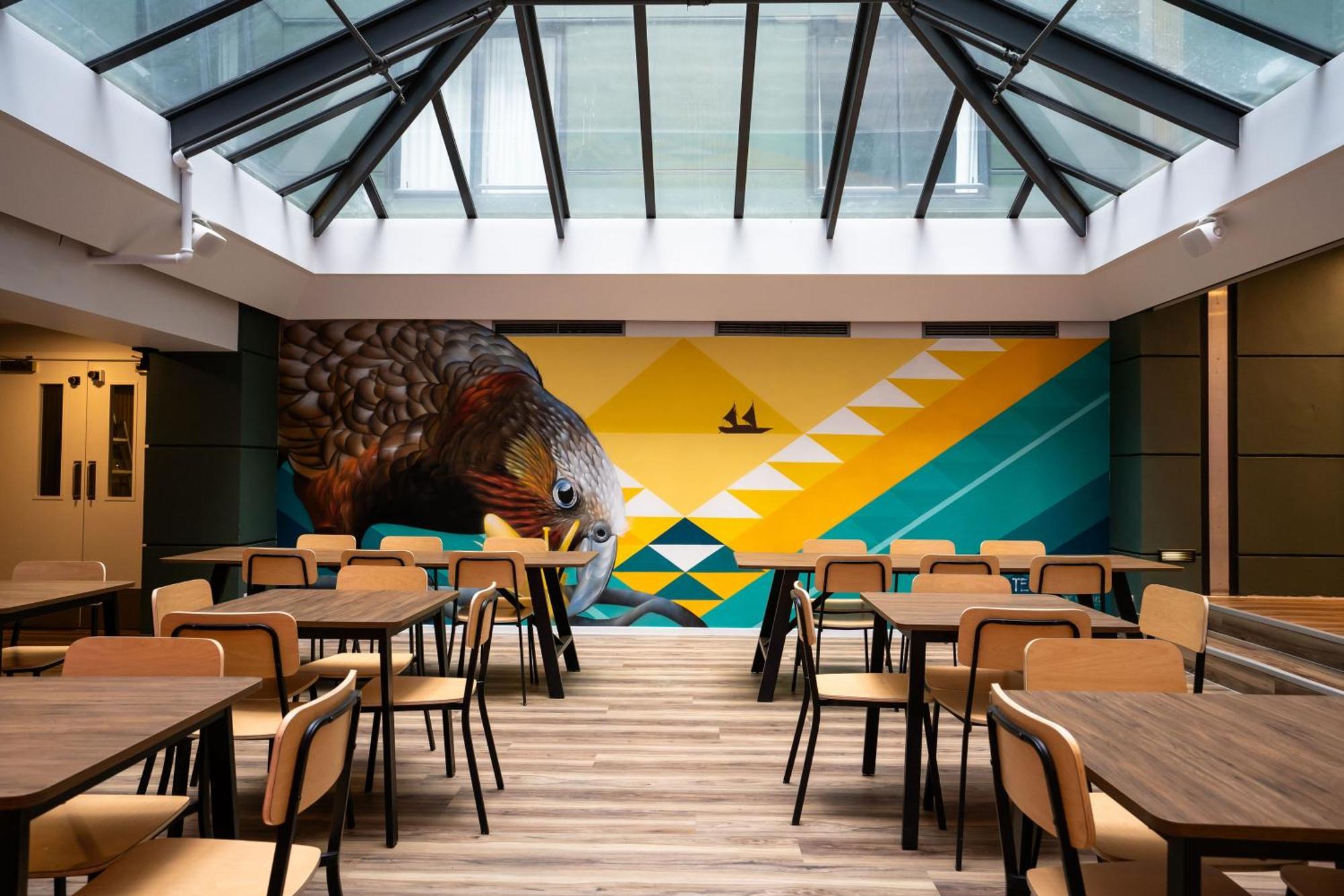 Haka House Wellington Hostel Eksteriør bilde The dining room at the new sixth form centre